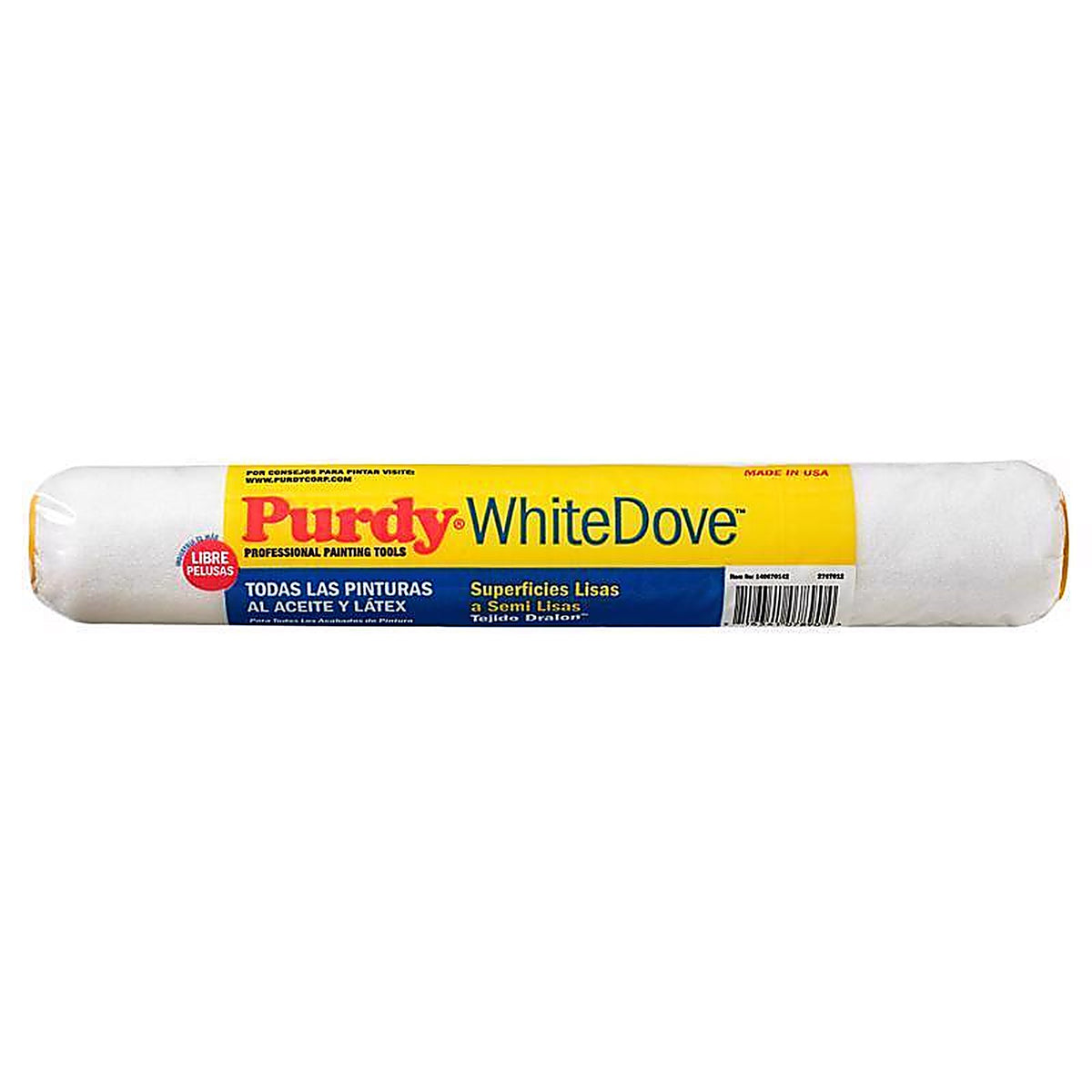 Purdy - 14A670142 - White Dove Dralon 14 in. W X 3/8 in. S Regular Paint Roller Cover 1 pk