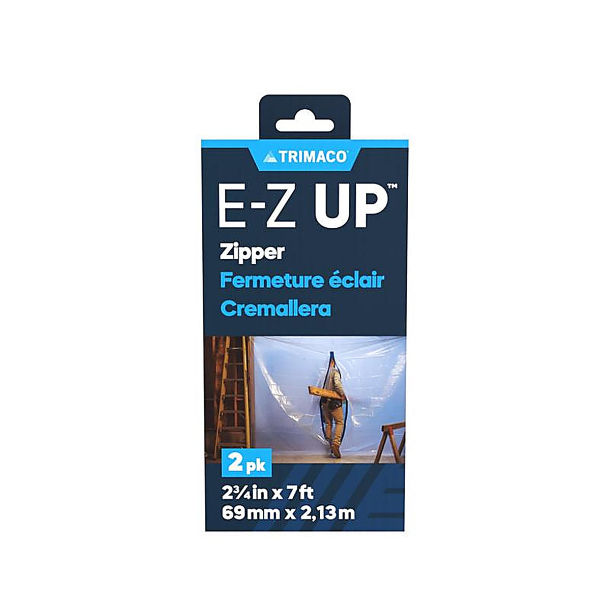 Trimaco - 6184 - E-Z UP 2-3/4 in. W X 7 ft. L Plastic Adhesive Zipper