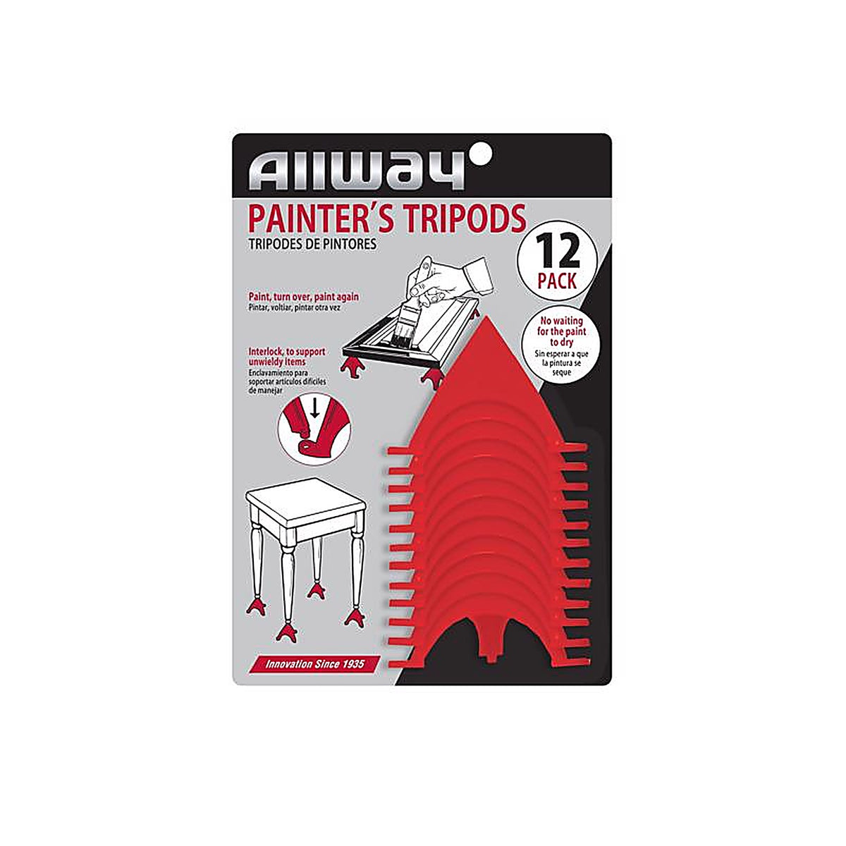 Allway - PT10 - 2.75 in. L Orange Plastic Painter's Tripod