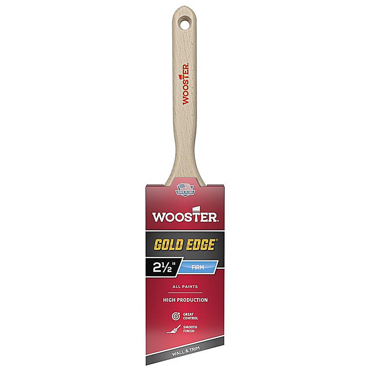 Wooster - 5231-2.5 - Gold Edge 2-1/2 in. W Angle Paint Brush