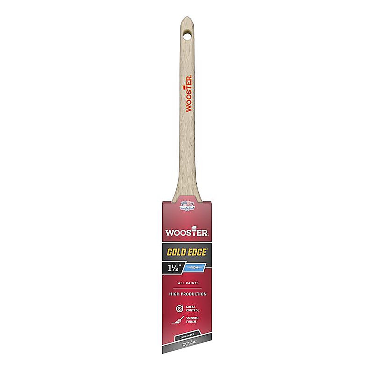 Wooster - 5234-1.5 - Gold Edge 1-1/2 in. W Thin Angle Paint Brush