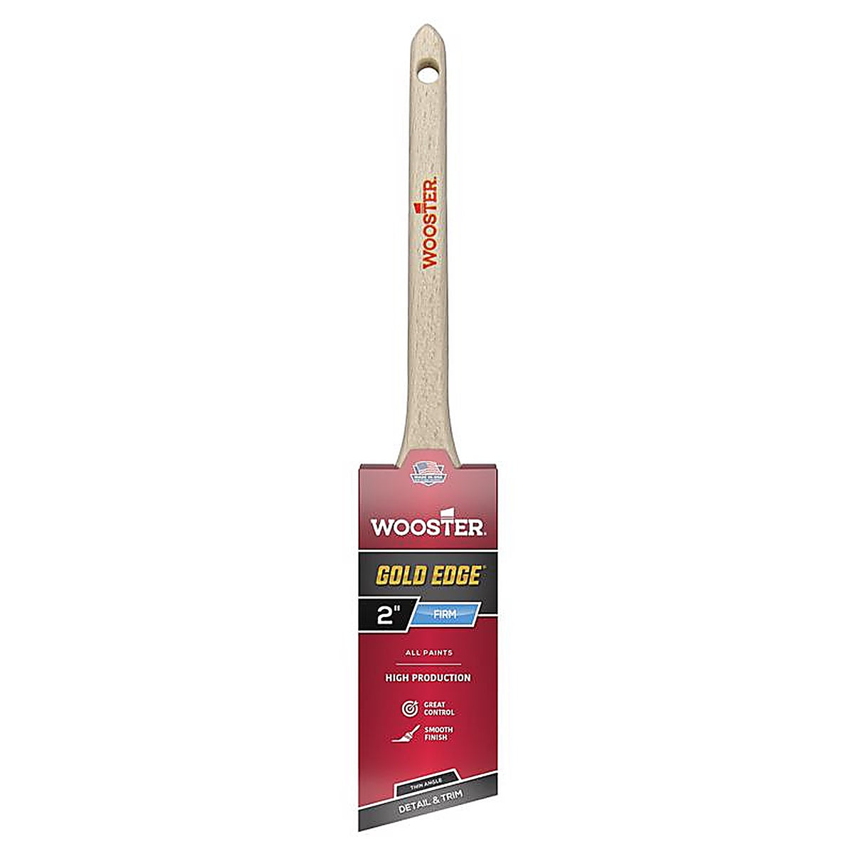 Wooster - 5234-2 - Gold Edge 2 in. W Thin Angle Paint Brush