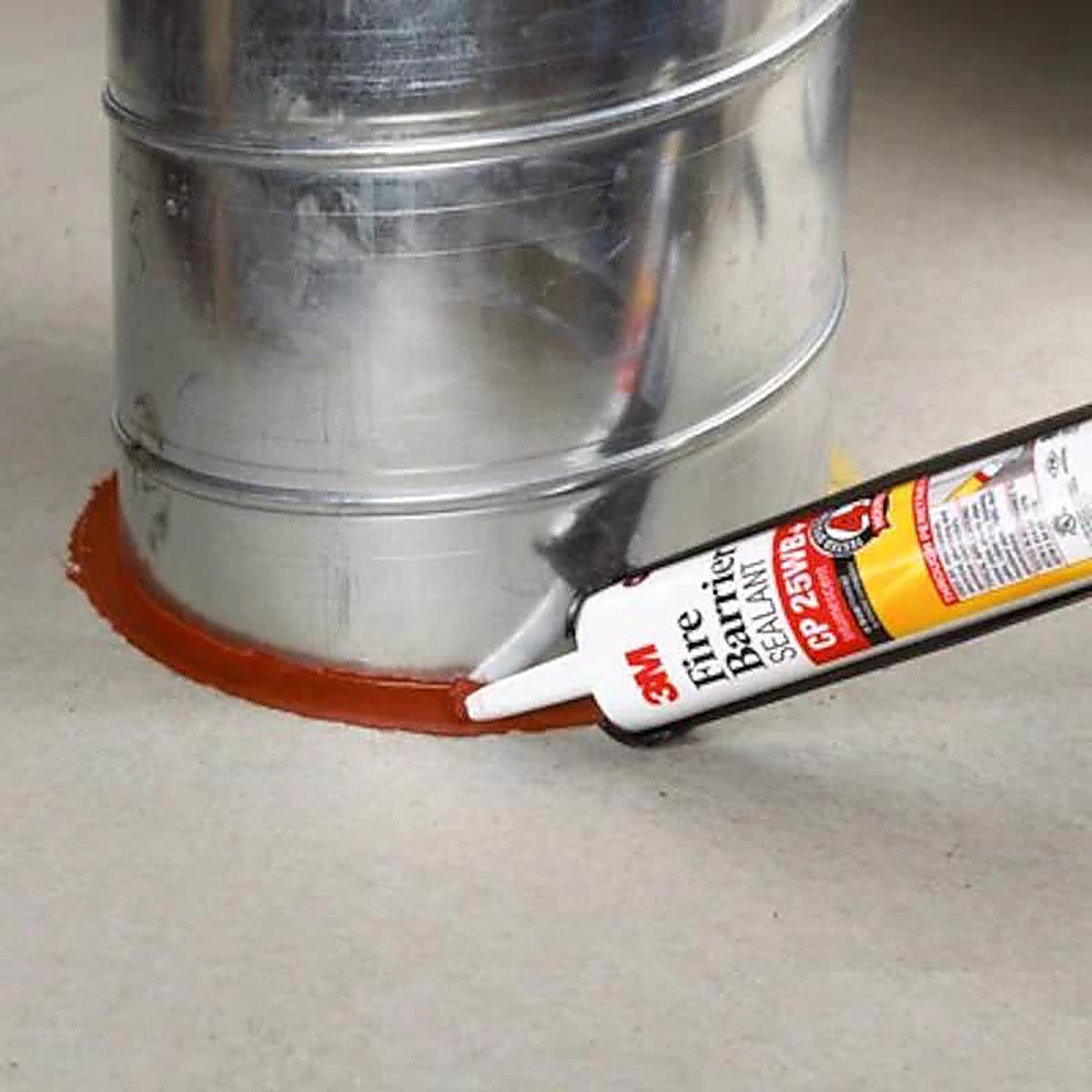 3M - CP-25WB+ 10OZ - Fire Barrier Red Intumescent Fire Stop Sealant 10.1 oz