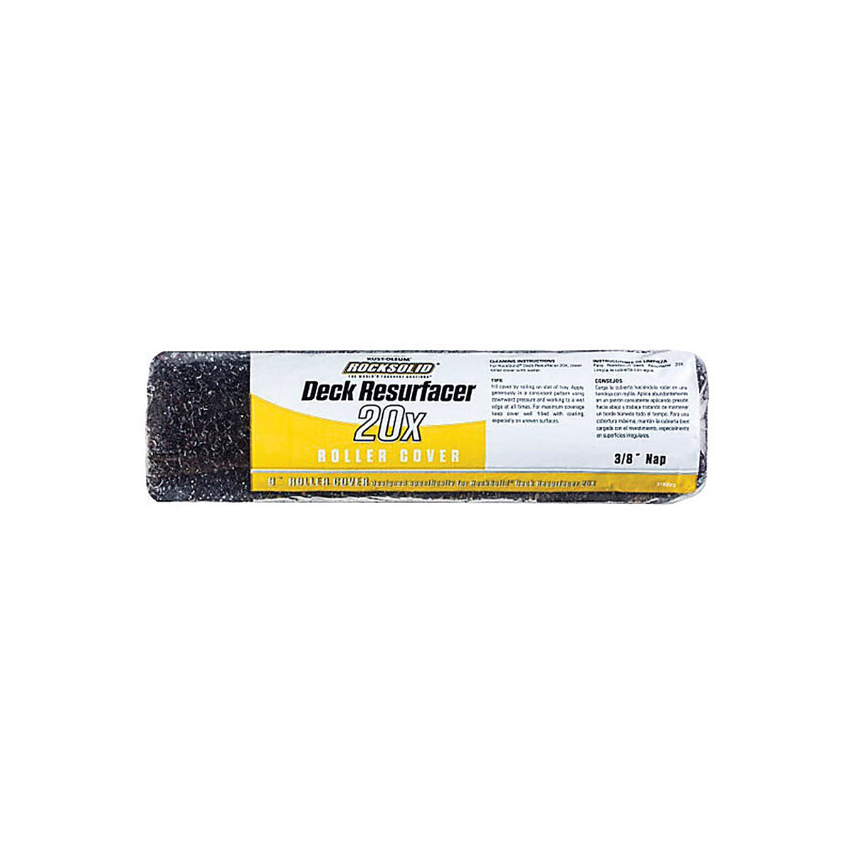 Rust-Oleum - 318223 - RockSolid Deck Resurfacer Honeycomb 9 in. W X 3/8 in. Paint Roller Cover 1 pk