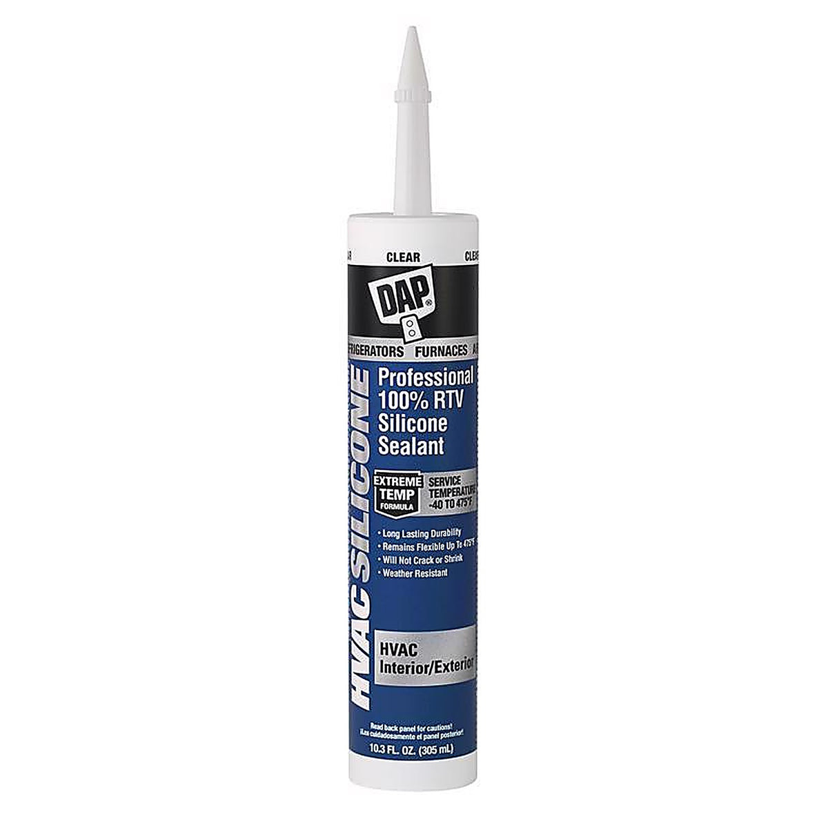 DAP - 7079808011 - HVAC Silicone Clear 100% RTV Silicone HVAC Sealant 10.3 oz