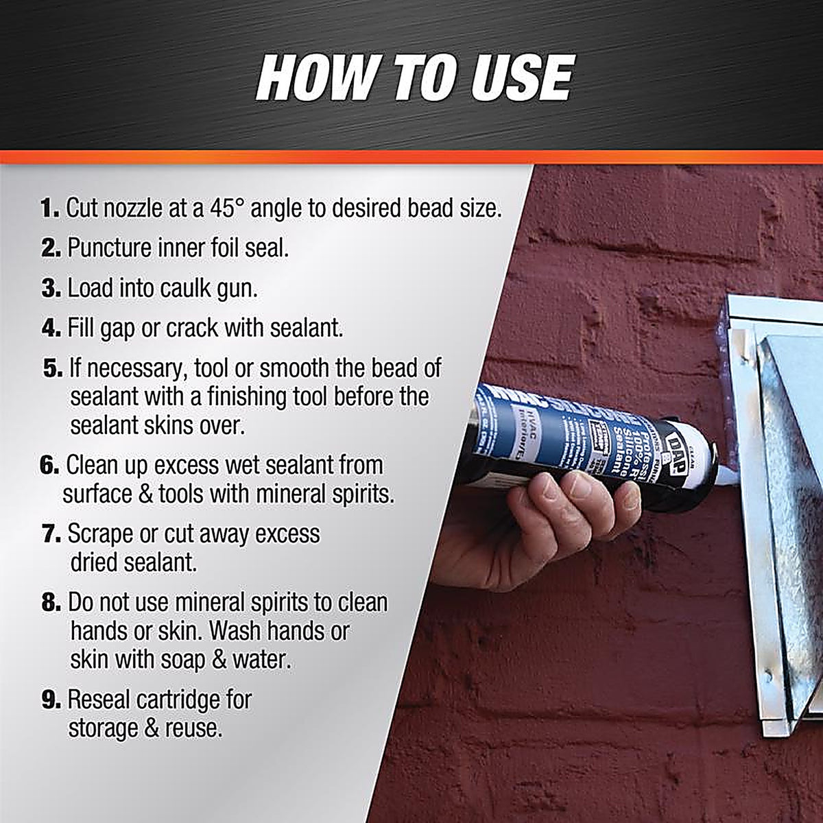 DAP - 7079808011 - HVAC Silicone Clear 100% RTV Silicone HVAC Sealant 10.3 oz