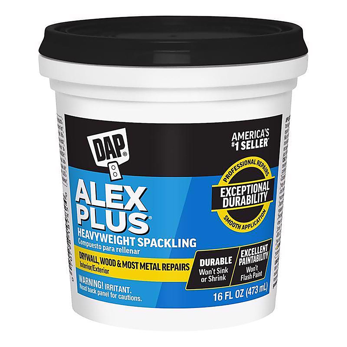 DAP - 7079818745 - Alex Plus Ready to Use White Spackling Compound 1 pt