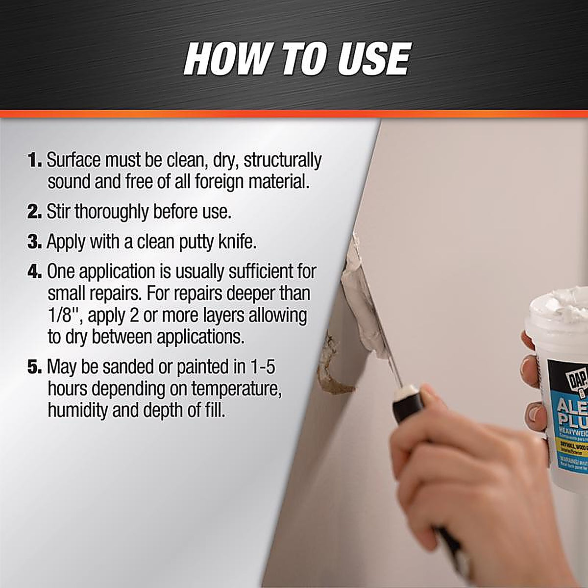 DAP - 7079818745 - Alex Plus Ready to Use White Spackling Compound 1 pt
