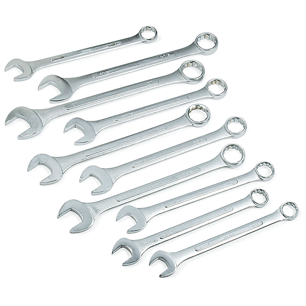 Titan - 17288 - 10pc Jumbo SAE Combination Wrench Set