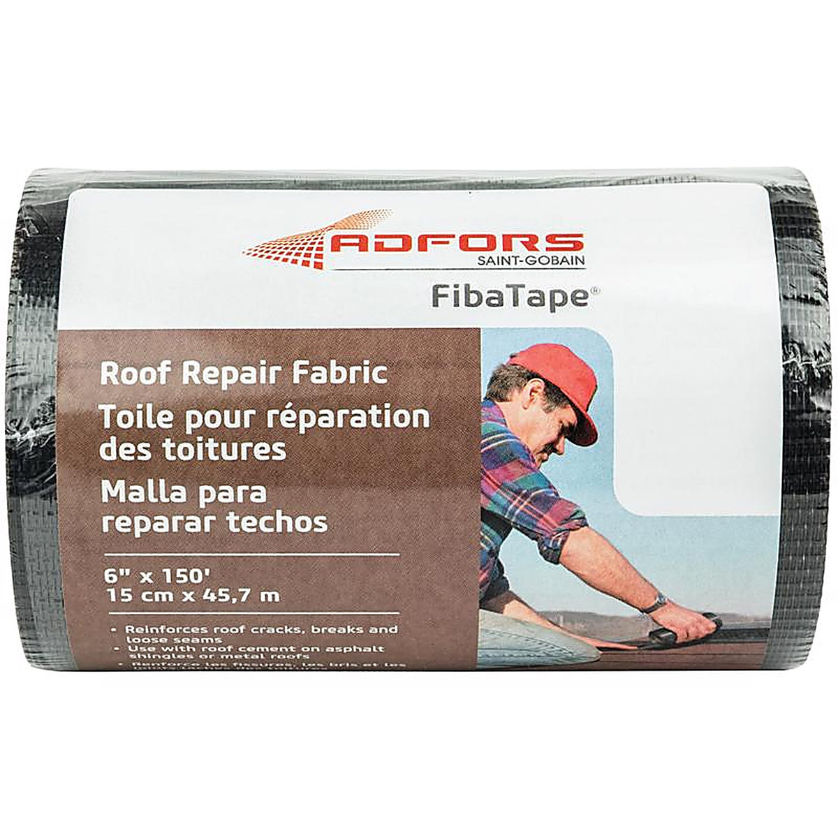 Saint-Gobain - FDW6598-U - Black Contouring Roof Fabrics 150 ft.