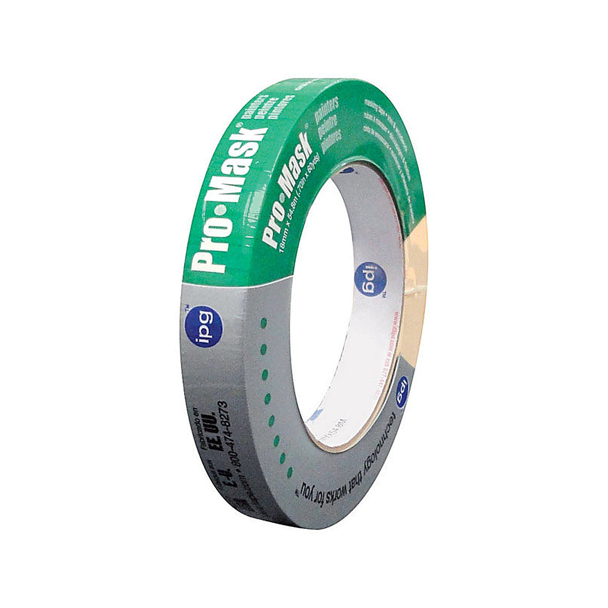 IPG - 5201-.75 - Pro-Mask Painters 0.70 in. W X 60 yd L Natural Masking Tape