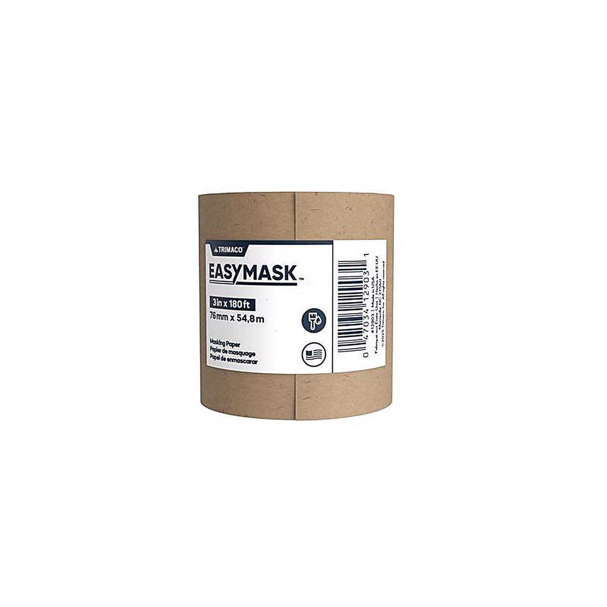 Trimaco - 12903 - Masking Paper 3 W x 180 ft. L Paper Brown 1