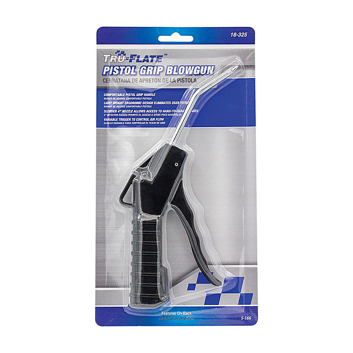 Tru-Flate - TRFL18325 - Plastic Pistol-Grip Air Blow Gun 1/4 in. FNPT