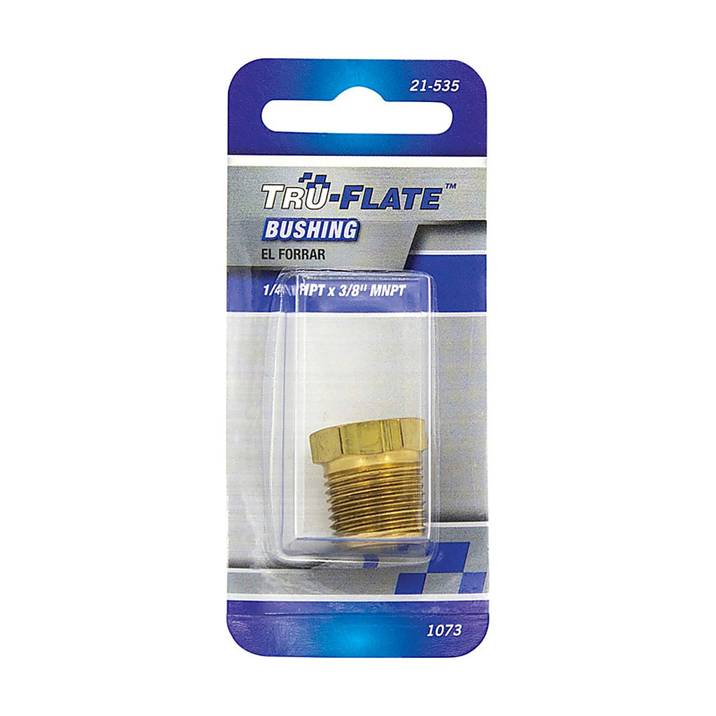 Tru-Flate - TRFL21535 - Brass Bushing 1/4 in. 3/8 in. 1 pc