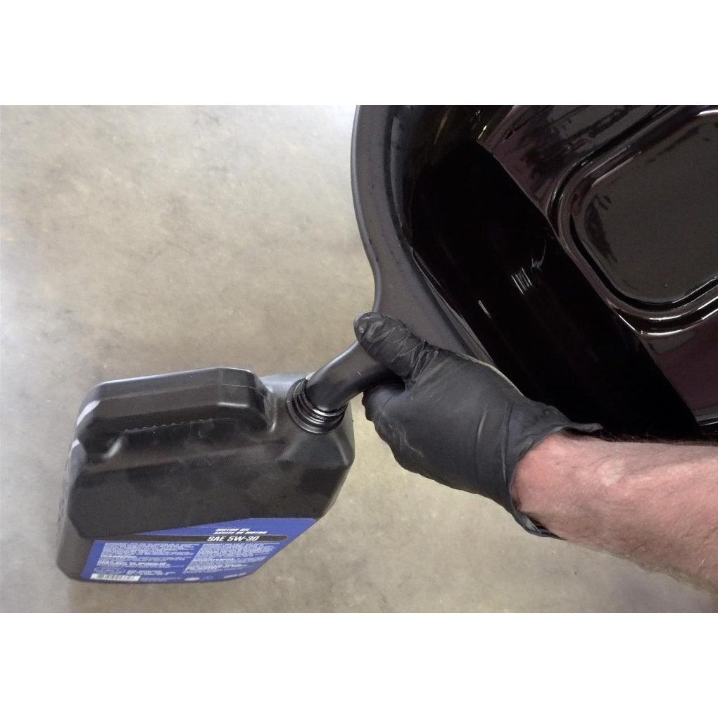 Lisle - 17972 - 4.5 Gallon Oval Drain Pan for Oil, Black
