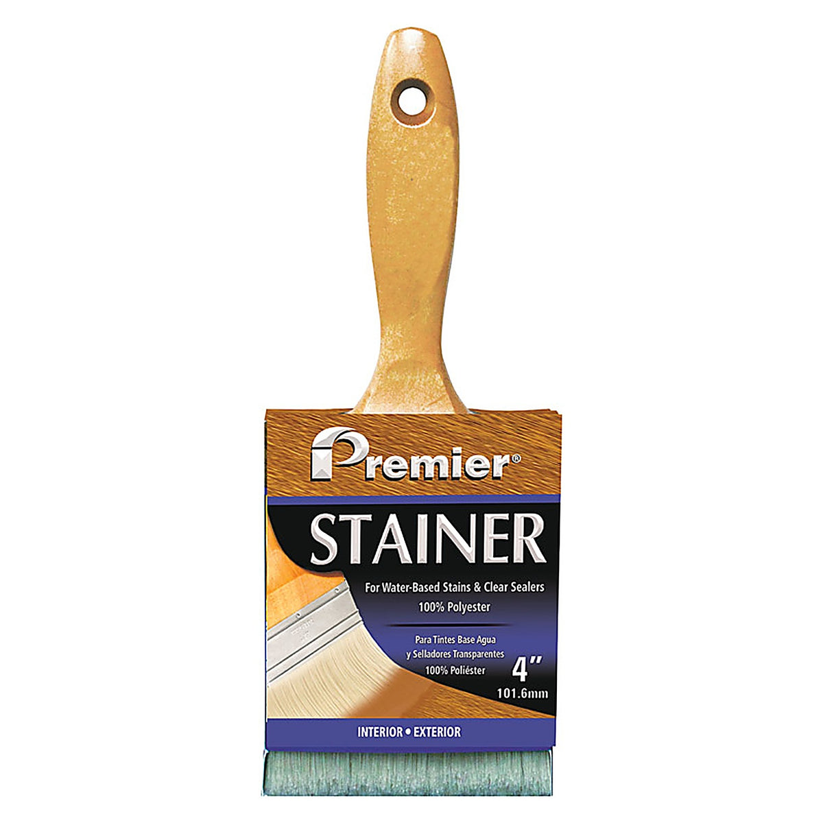 Premier - P600-40 - Stainer 4 in. Flat Stain Brush