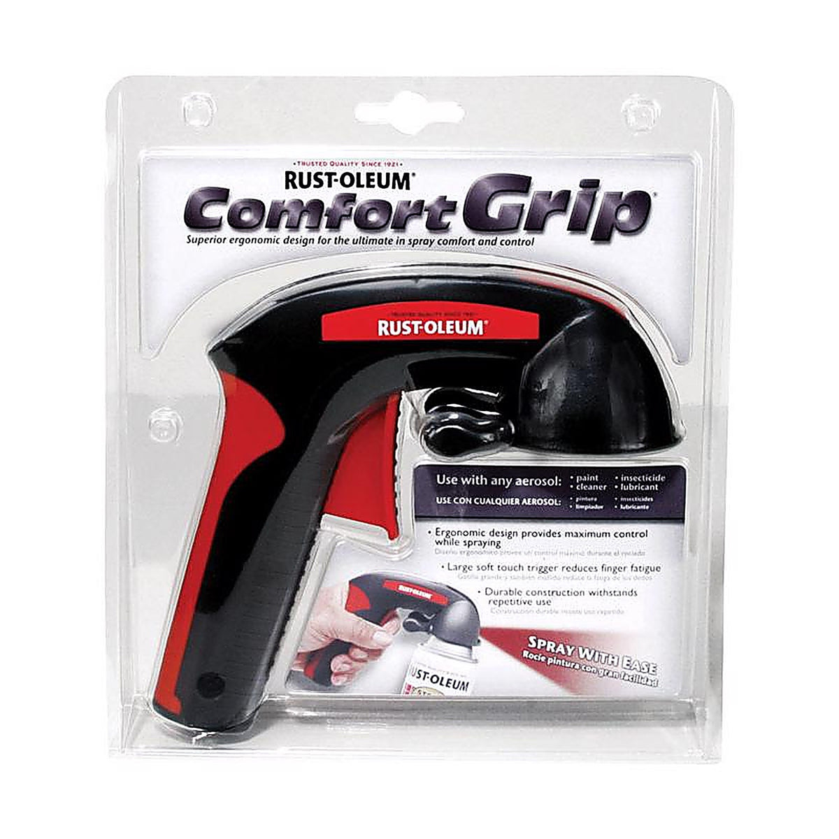 Rust-Oleum - 241526 - Comfort Grip Black/Red Plastic Spray Grip