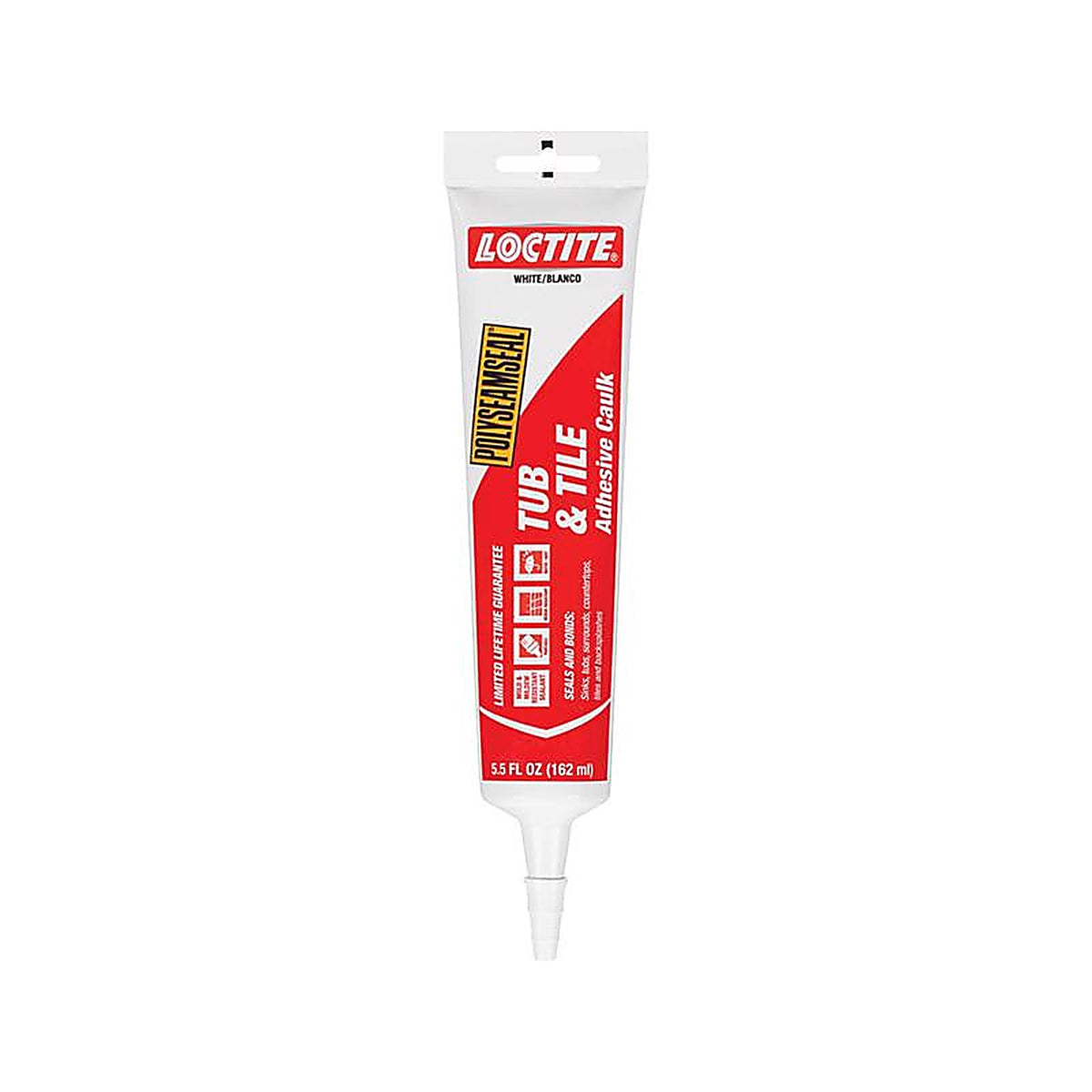 Loctite - 2138420 - Polyseamseal White Acrylic Latex Kitchen and Bath Adhesive Caulk 5.5 oz