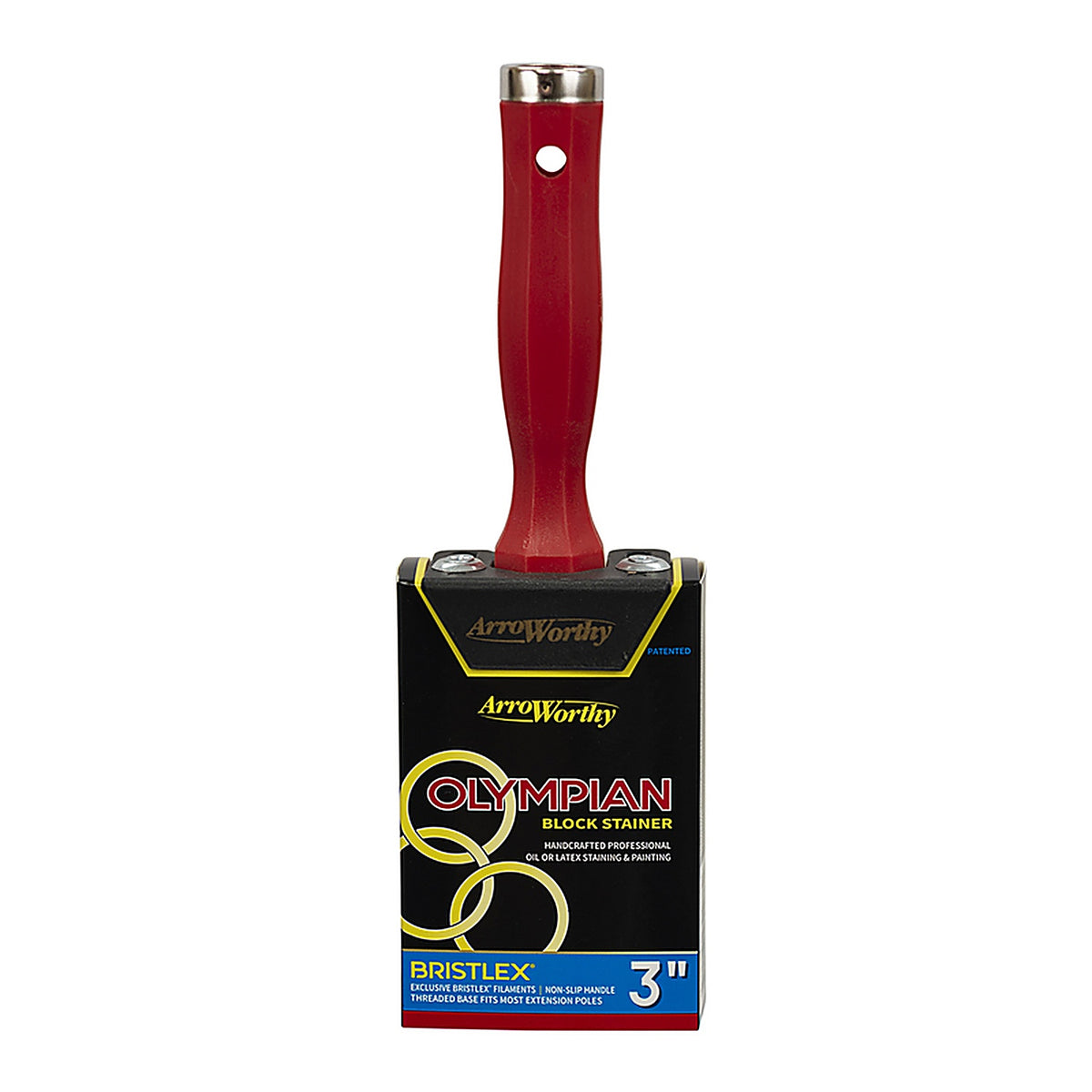 ArroWorthy - 1095 3 - Olympian 3 in. Flat Stain Brush