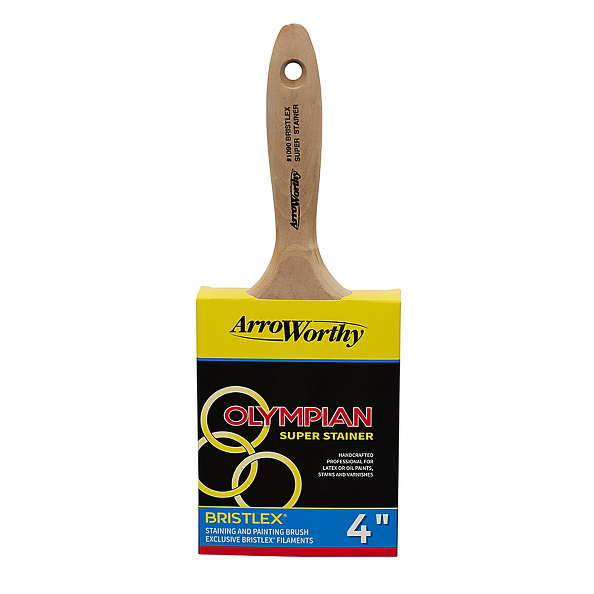 ArroWorthy - 1090 - Super Stainer 4 in. Chiseled Stain Brush