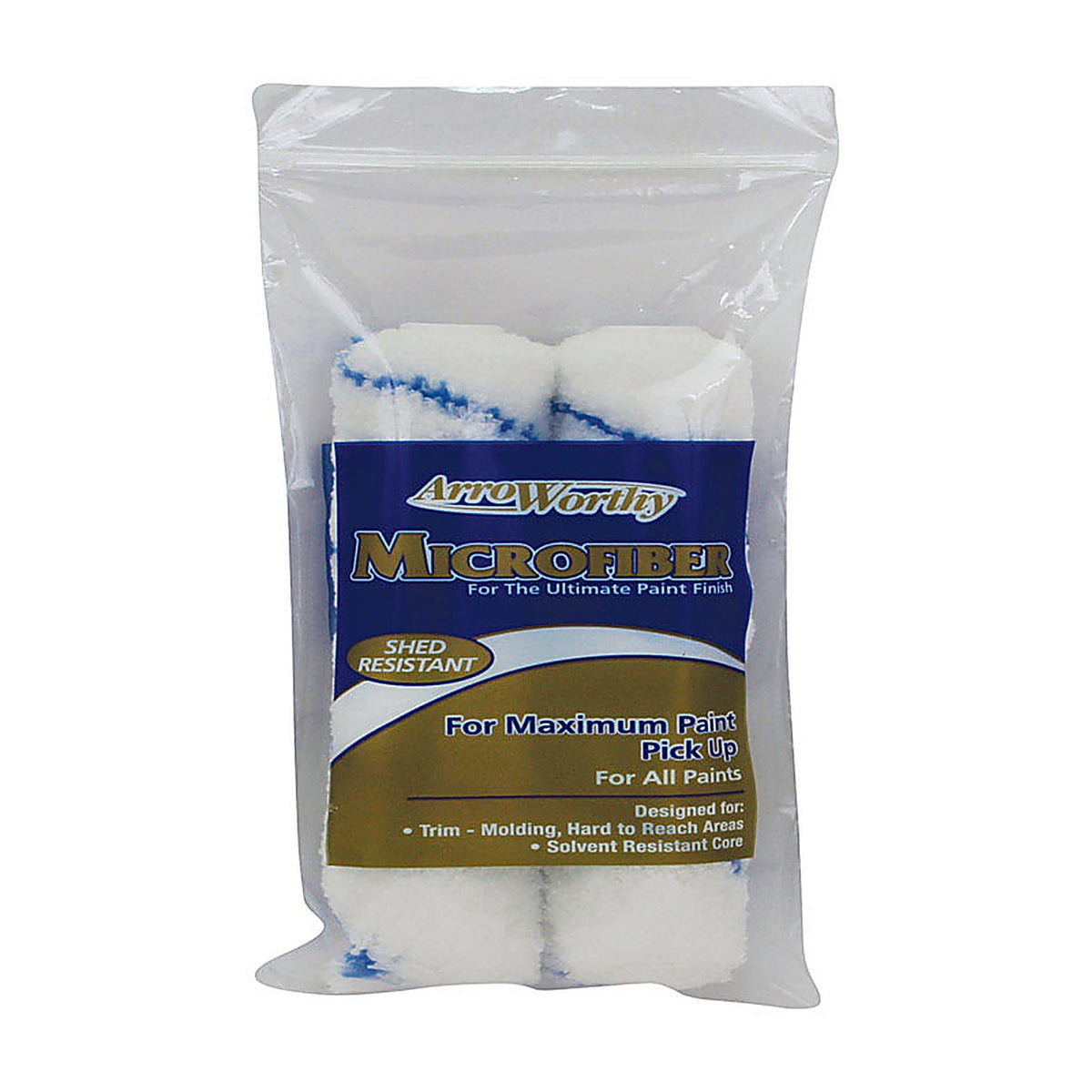 ArroWorthy - 6.5-MFR3T/P - Microfiber 6.5 in. W X 3/8 in. Mini Paint Roller Cover 2 pk