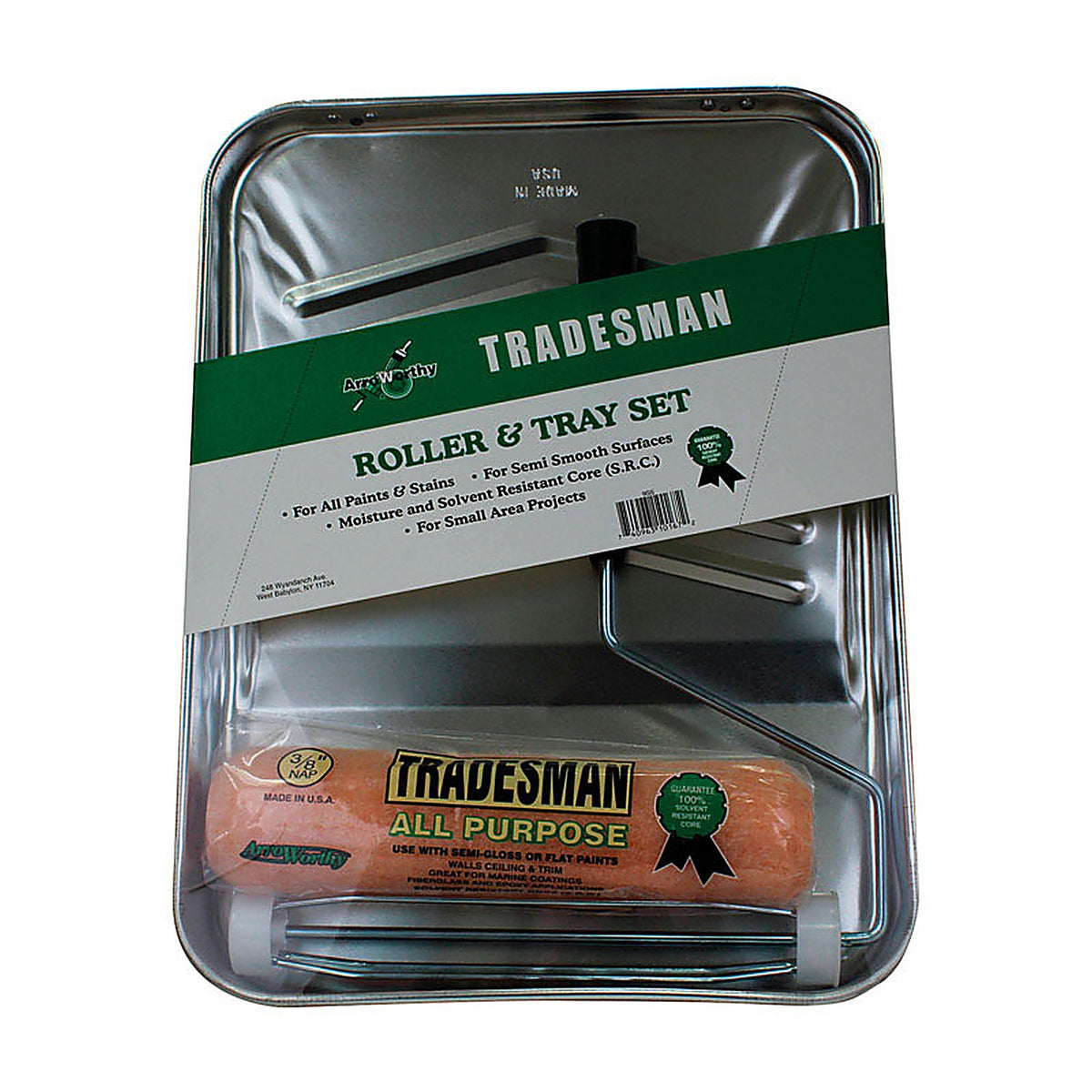 ArroWorthy - 9SS - Tradesman Metal 9 in. W X 9 in. L 1 gal Disposable Paint Tray Kit