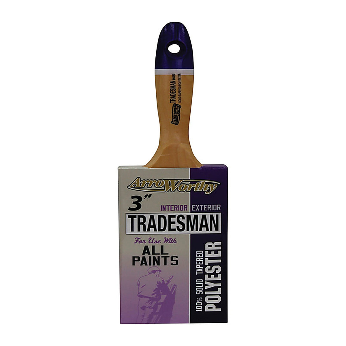 ArroWorthy - 6030 3 - Tradesman 3 in. Chiseled Paint Brush