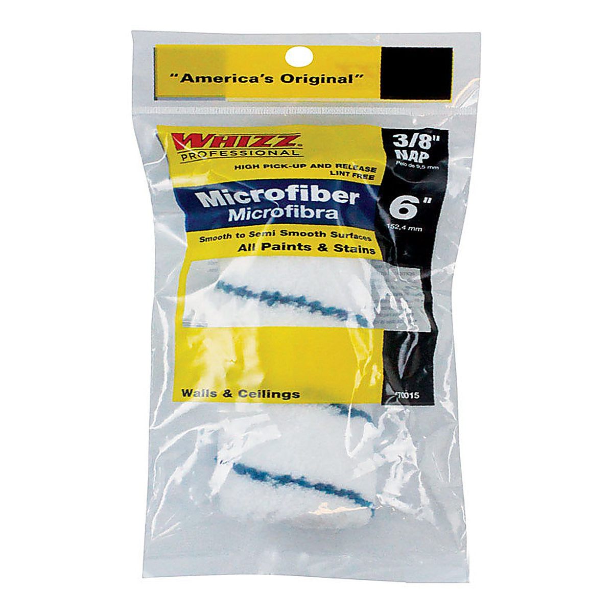 Whizz - 70015 - Xtrasorb Microfiber 6 in. W x 3/8 in. Jumbo Mini Paint Roller Cover - 1/Pack