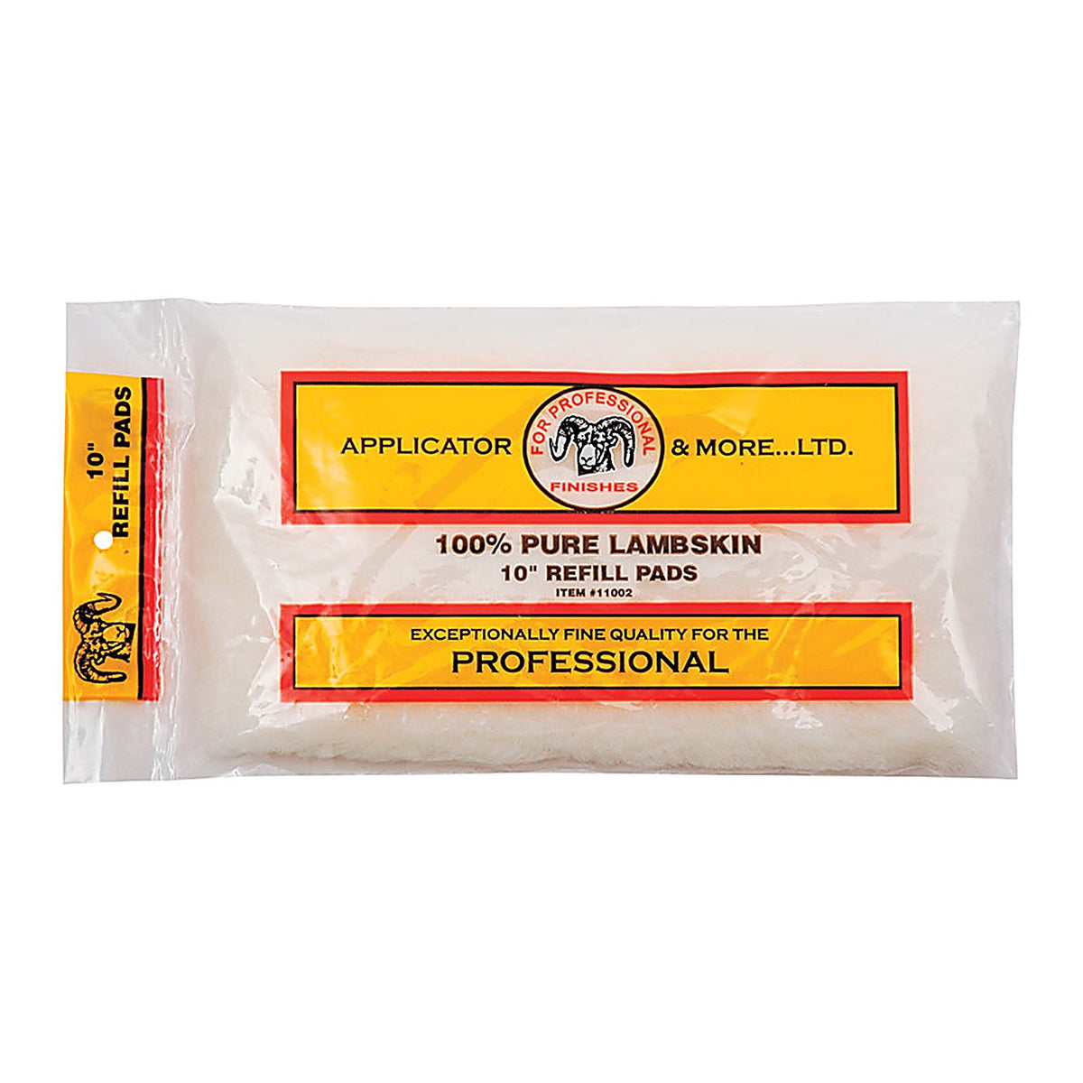 Linzer - 11002 - 1 in. W X 10 in. L White Lambskin Applicators