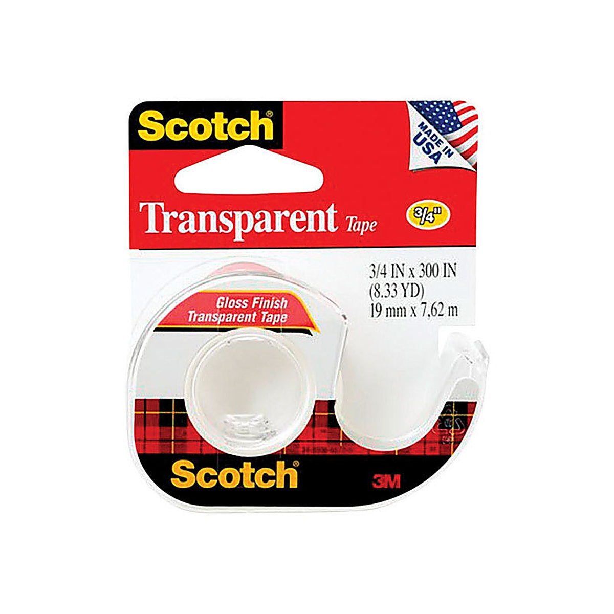 3M - 157S - Scotch 3/4 in. W X 300 in. L Tape Clear
