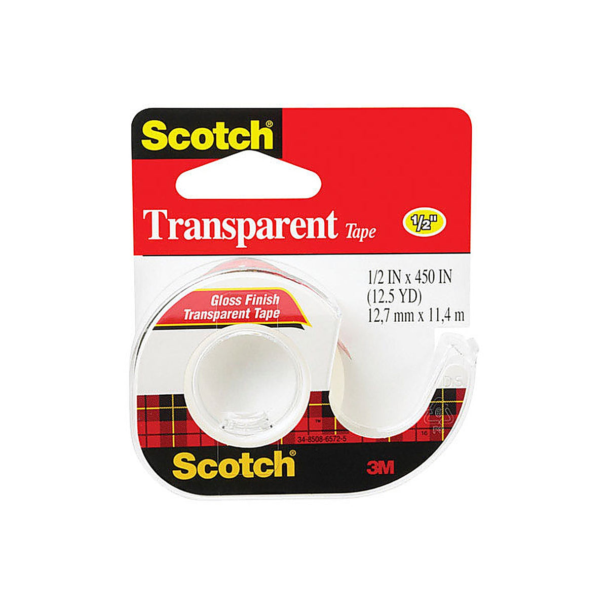 3M - 144 - Scotch 1/2 in. W X 450 in. L Transparent Tape Clear