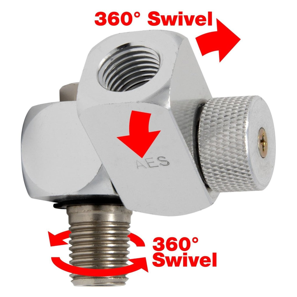 AES|1827|Swivel Air Regulator, 1/4 in MNPT Inlet, 1/4 in FNPT Outlet