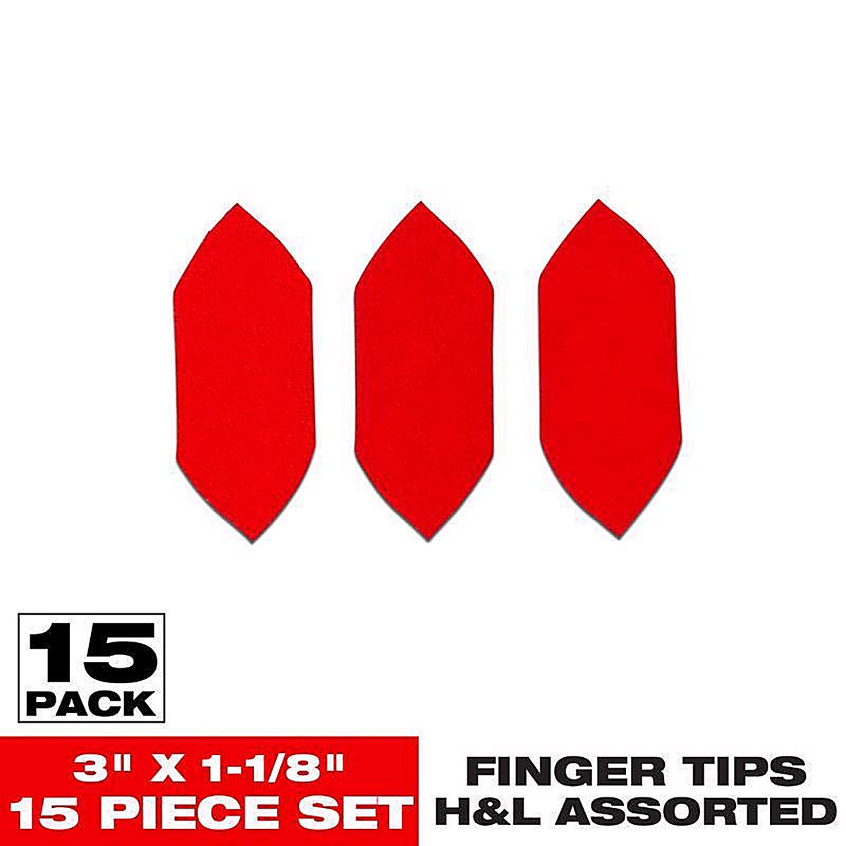 Diablo - DCTTIPVGPH15G - 3 in. L X 1-1/8 in. W 80 Grit Aluminum Oxide Detail Sanding Fingertips 15 pk
