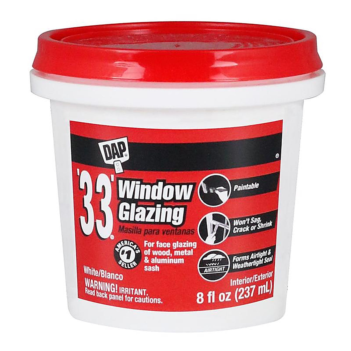 DAP - 7079812120 - White Glazing Compound 0.5 pt