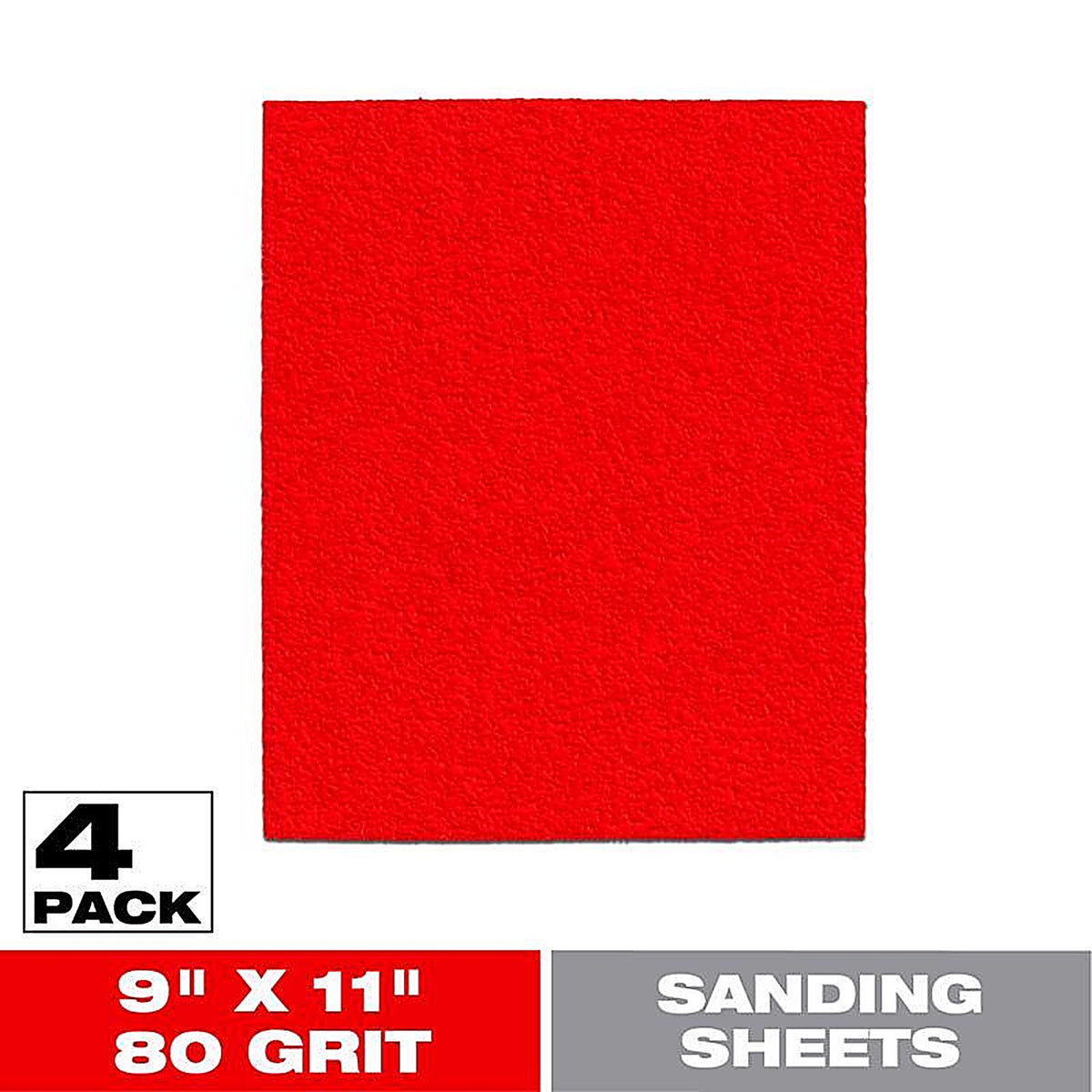 Diablo - DCS911080S04G - 9 in. L X 11 in. W 80 Grit Aluminum Oxide Sanding Sheet 4 pk
