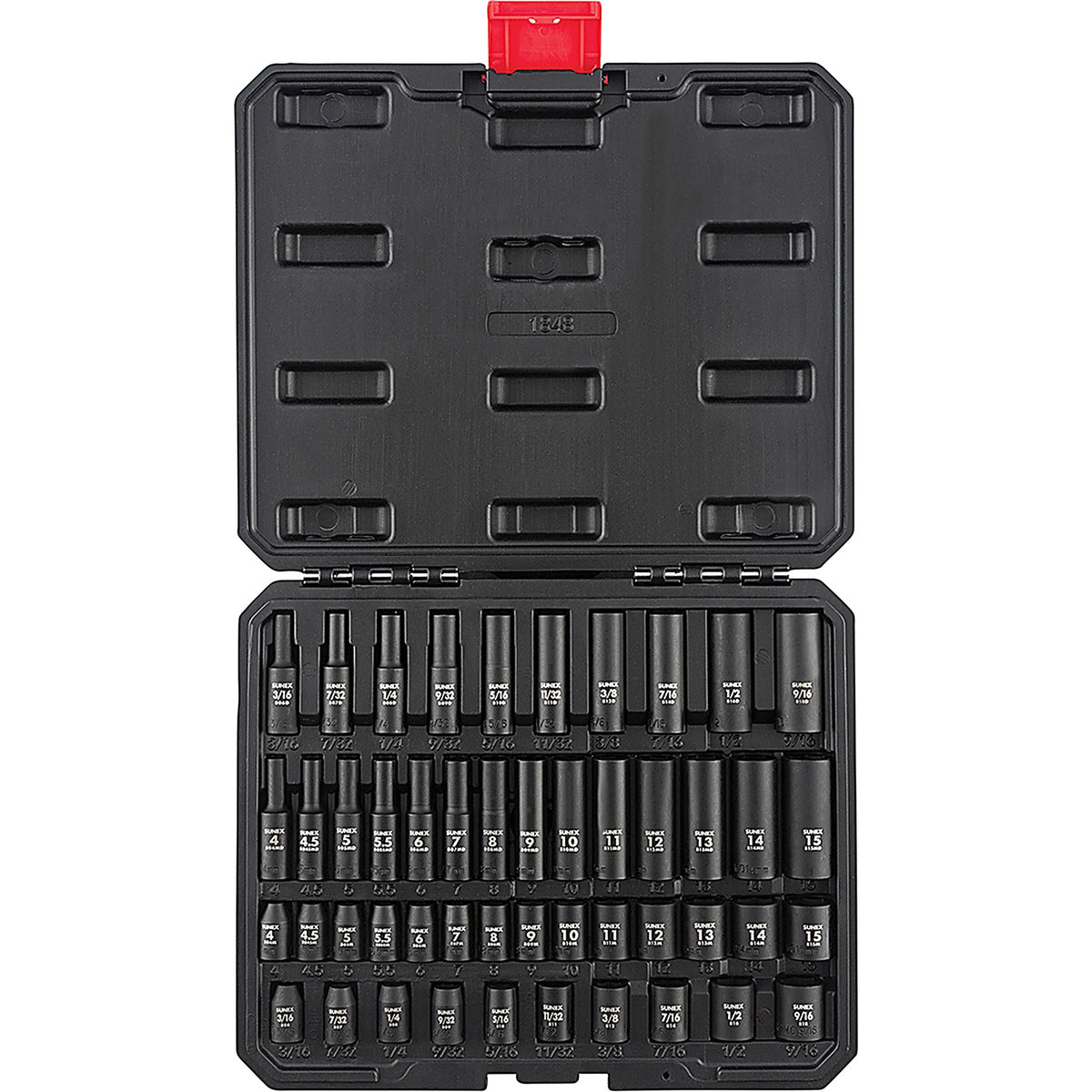 Sunex Tools - 1848 - 48 Pc. 1/4 in Drive Impact Socket Set