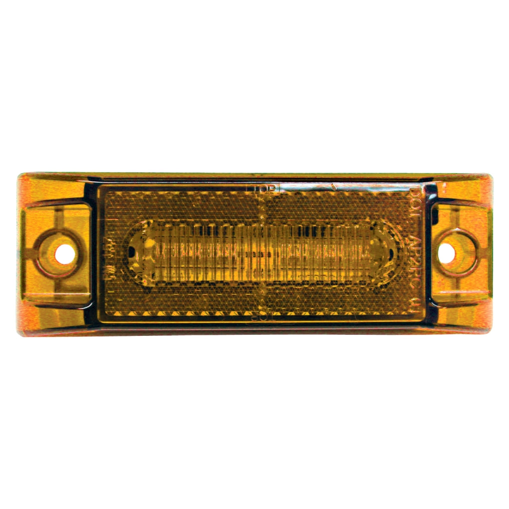 Peterson - 187A - Piranha LED Clearance & Side Marker Light w/Reflex (2-Wire) - Amber