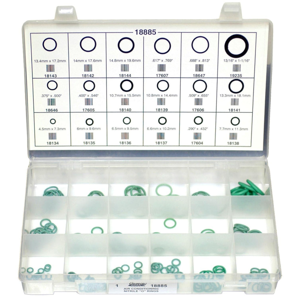 Auveco - 18885 - Nitrile Air Conditioner O-Ring Kit. Assortment