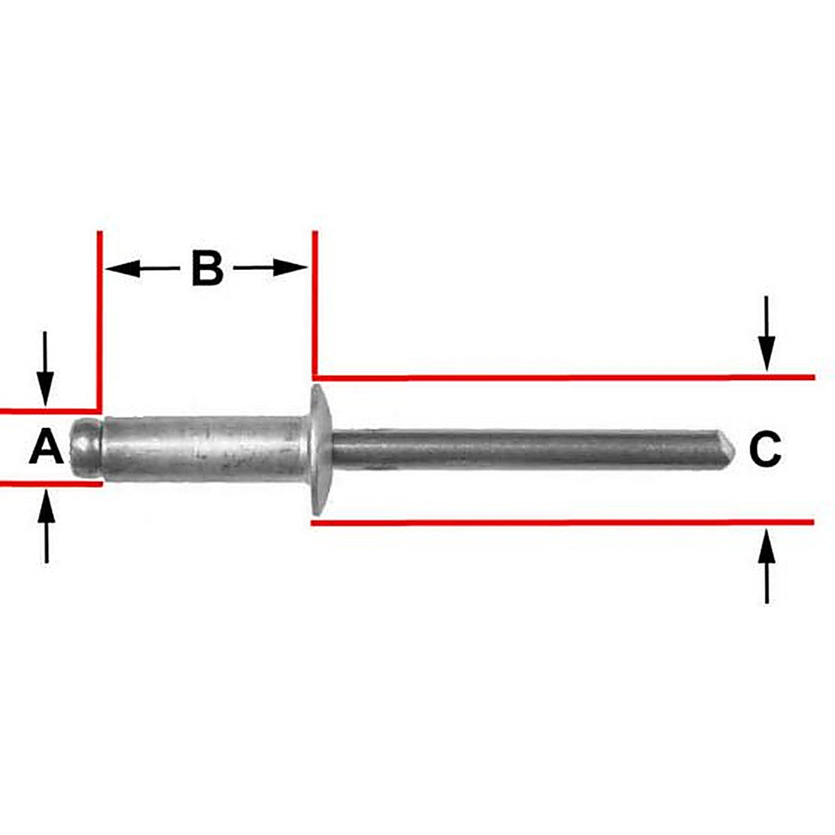 Disco - 1889MT - 1/8 Diameter 3/16 - 1/4 Grip Range
