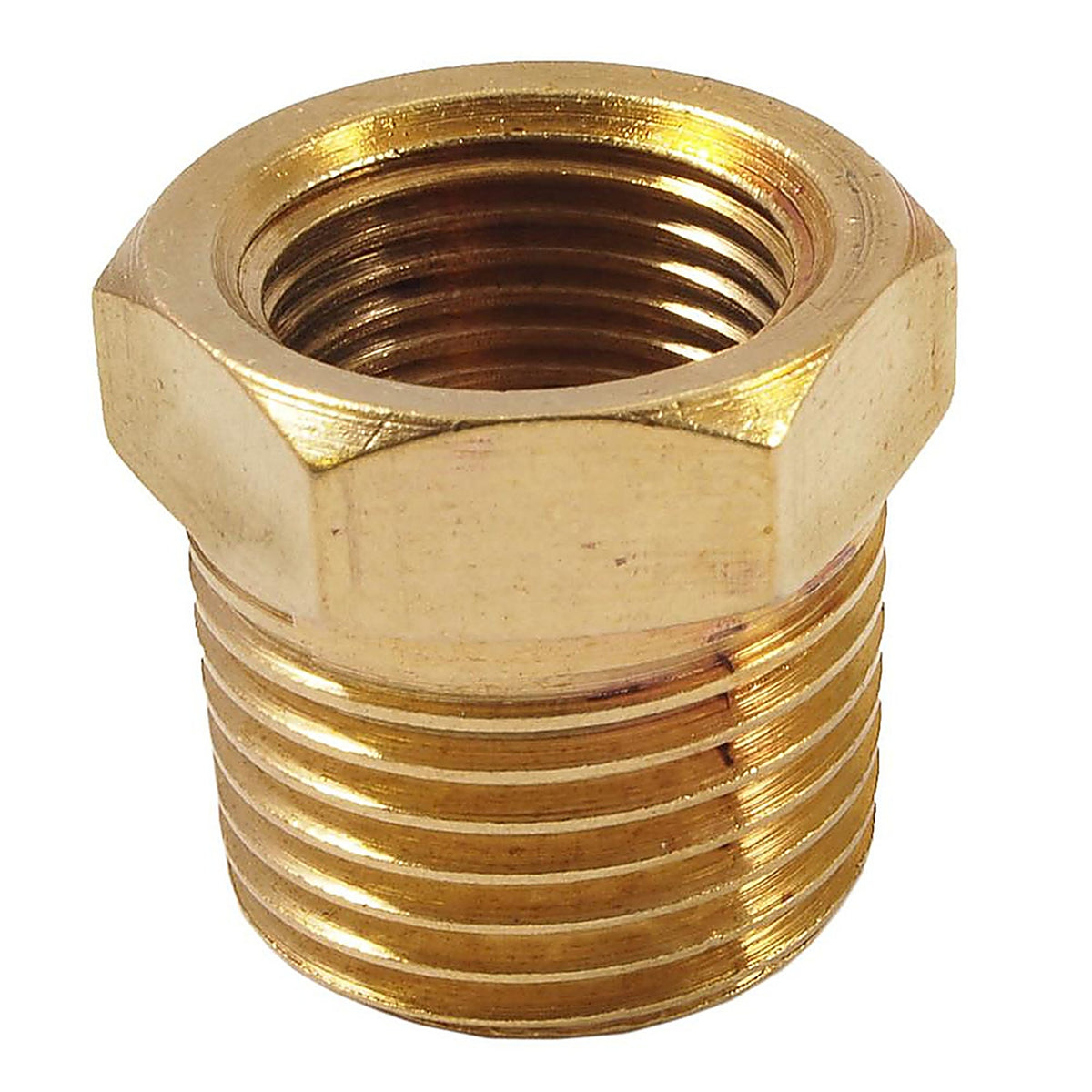 Forney - 75536 - Brass Bushing 3/8 in. Female 1 X 1/2 in. 2 Male 1 pc