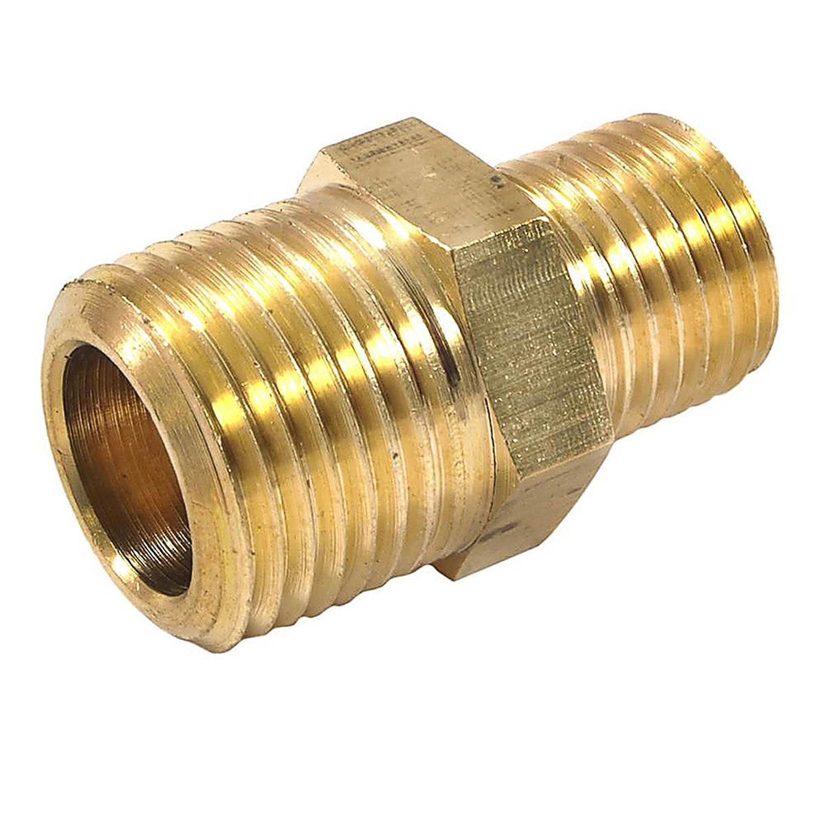 Forney - 75533 - Brass Hose Reducer 3/8 in. Male 1 X 1/4 in. 2 Male 1 pc