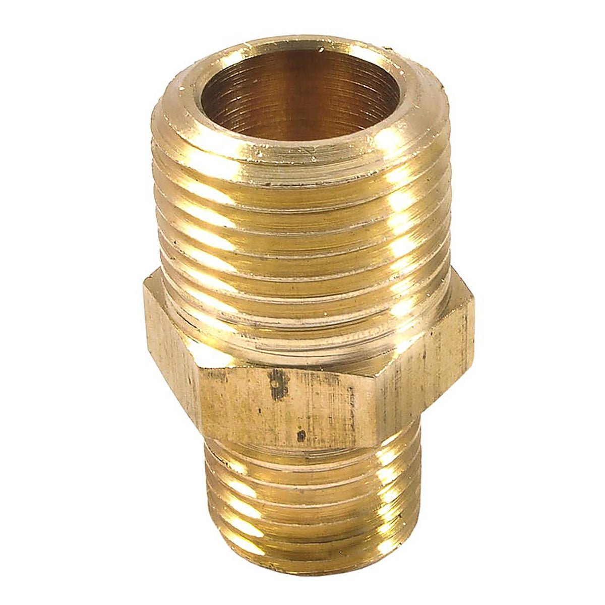 Forney - 75533 - Brass Hose Reducer 3/8 in. Male 1 X 1/4 in. 2 Male 1 pc