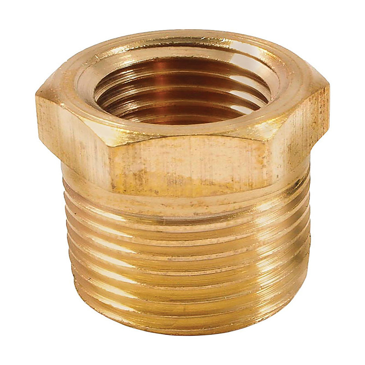 Forney - 75535 - Brass Bushing 1/4 in. Female 1 X 3/8 in. 2 Male 1 pc
