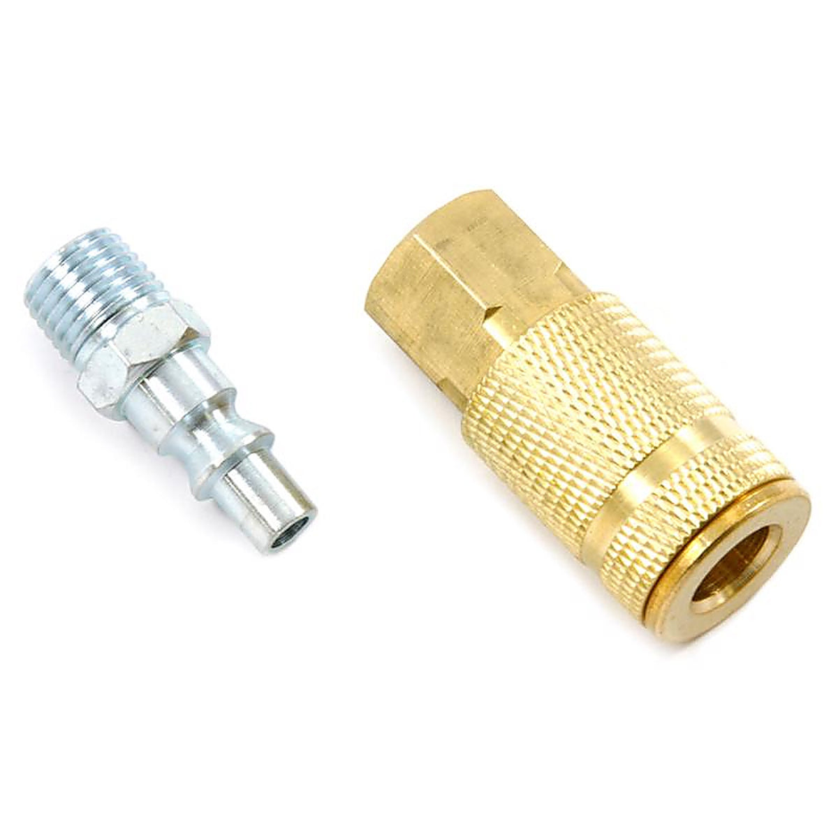 Forney - 75522 - Brass/Steel Air Coupler and Plug Set 1/4 in. 1/4 in. 2 2 pc