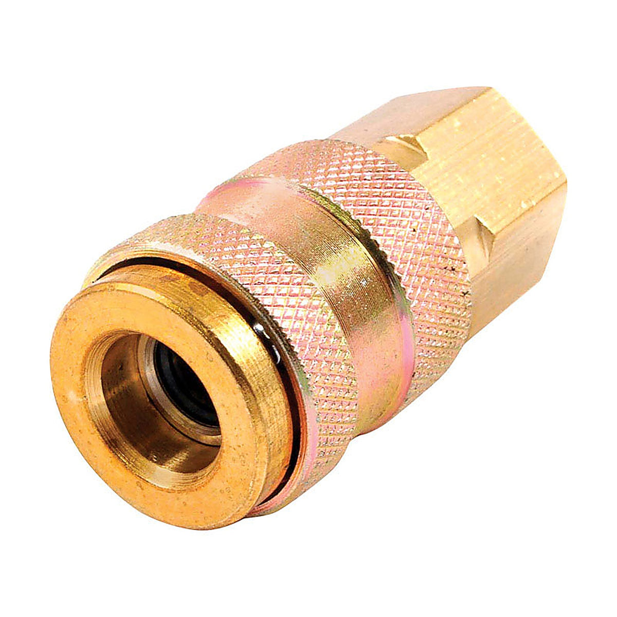 Forney - 75527 - Brass Universal Coupler 1/4 in. Female 1 X 1/4 in. 2 Female 1 pc