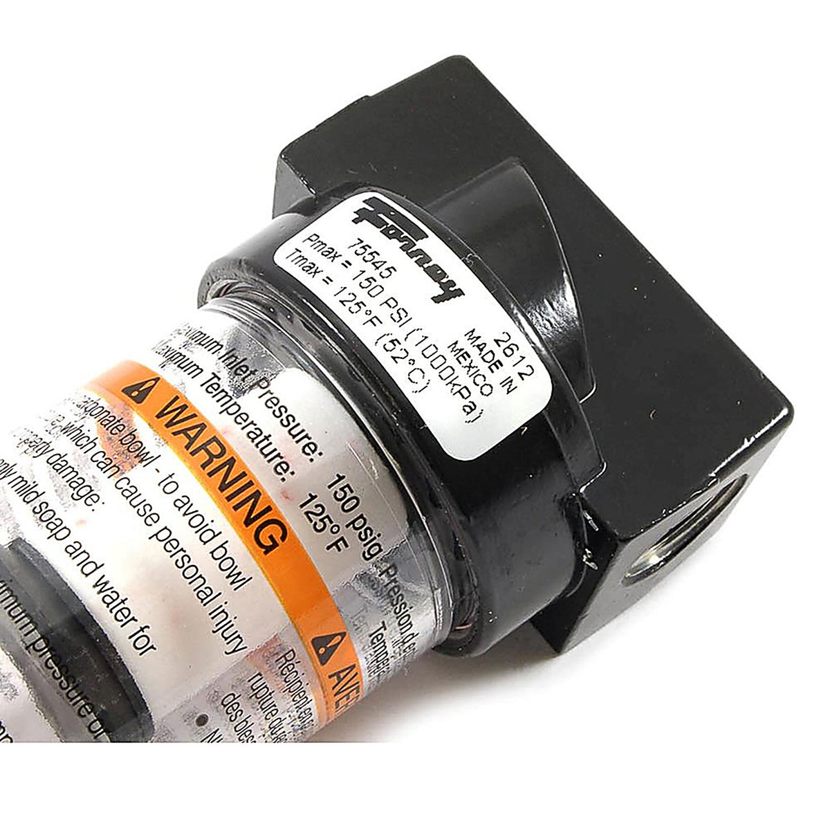 Forney - 75545 - Plastic/Steel Mini Air Line Filter 1/4 in. NPT 150 psi 1 pc