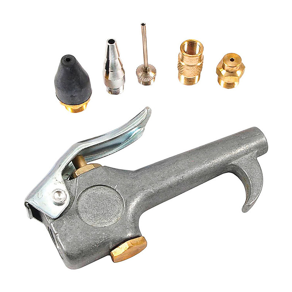 Forney - 75529 - Aluminum/Steel Deluxe Air Blow Gun Kit NPT 30 psi 6 pc