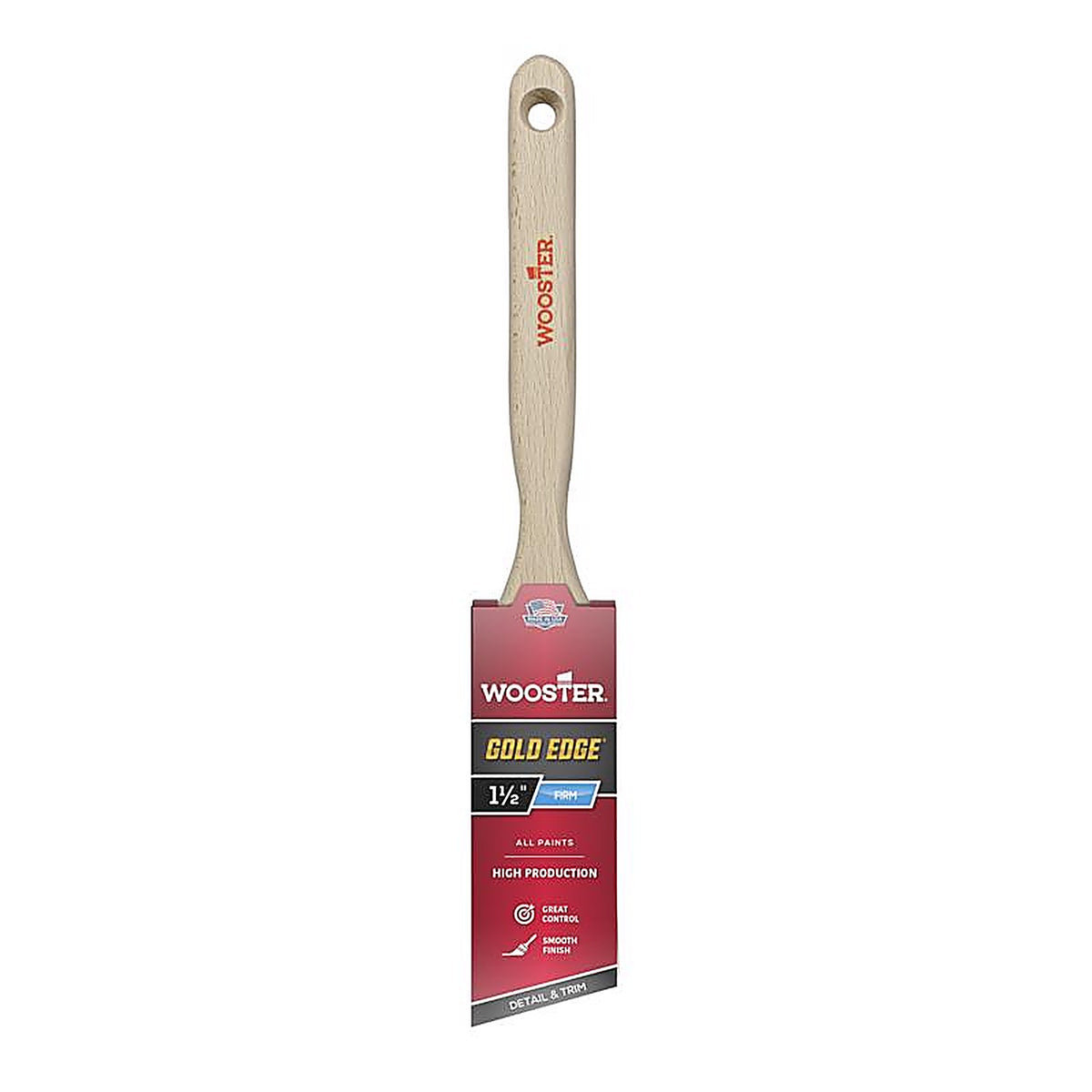 Wooster - 1216930 - Gold Edge 1.5 in. W Angle Paint Brush