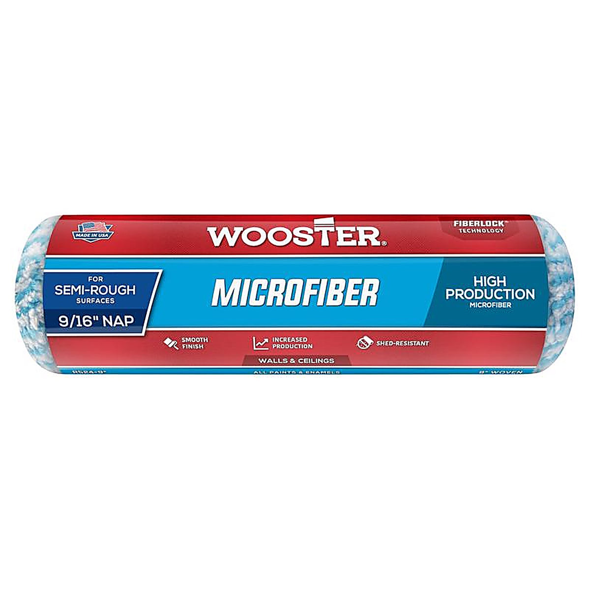 Wooster - R526-9 - Microfiber 9 in. W X 3/8 in. Paint Roller Cover 1 pk