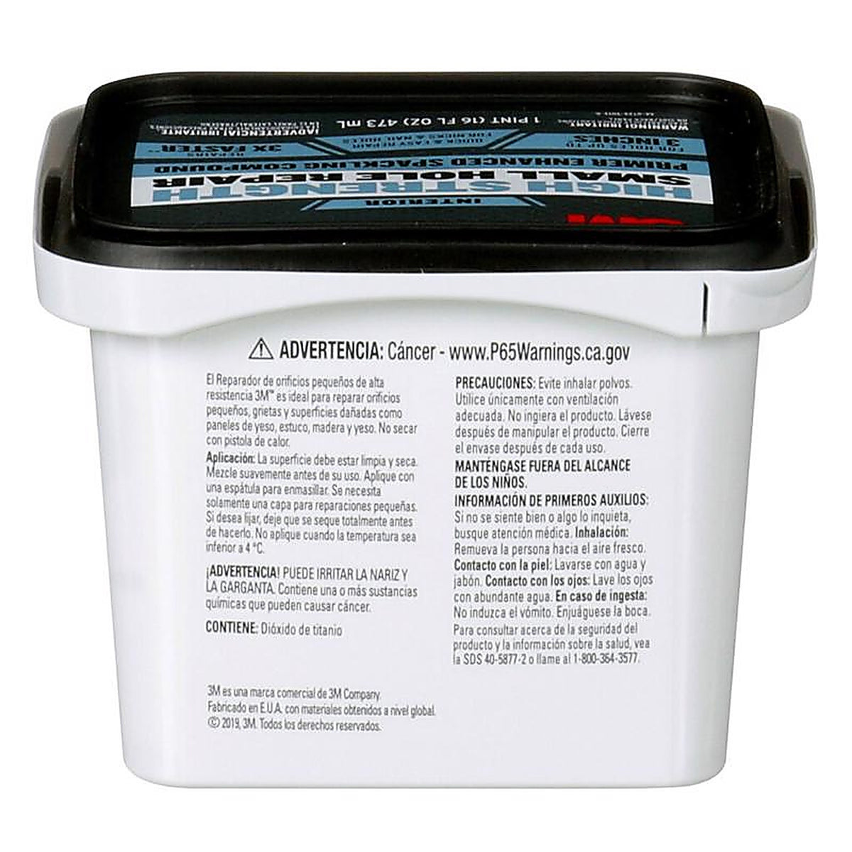3M - PPP-16-BB - Patch Plus Primer Ready to Use White Spackling Compound and Primer in One 16 oz.
